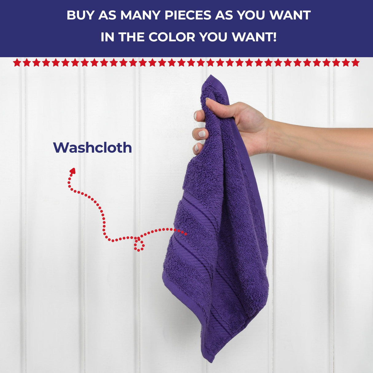 Single Piece - Create Your Set - 100% Cotton Turkish Towels with 20 Different Colors