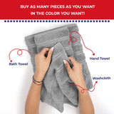 Single Piece - Create Your Set - 100% Cotton Turkish Towels with 20 Different Colors