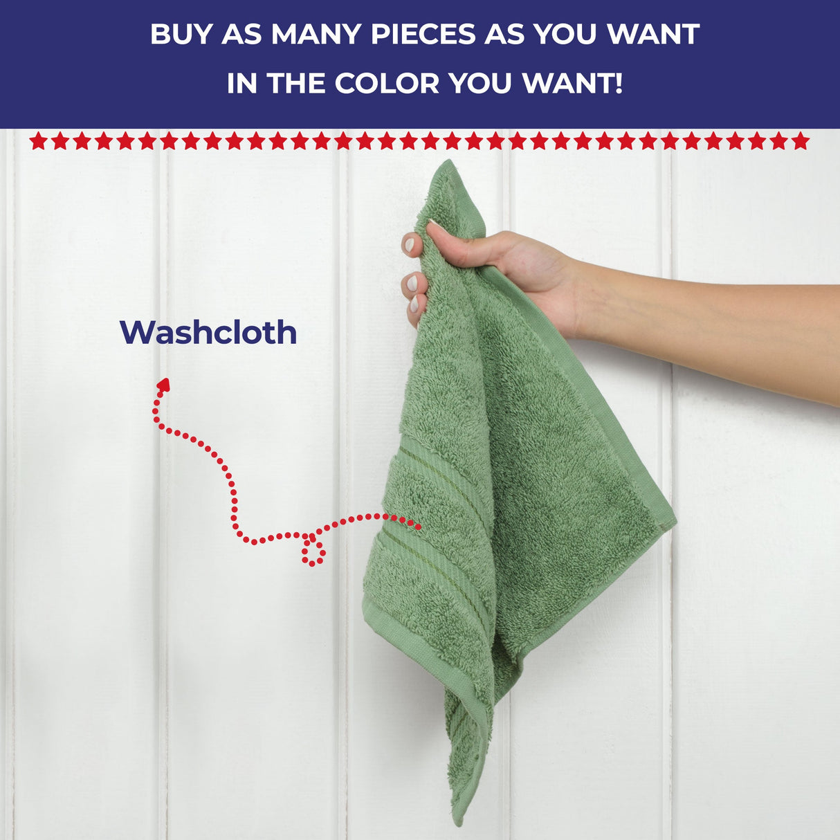 Single Piece - Create Your Set - 100% Cotton Turkish Towels with 20 Different Colors