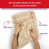 Single Piece - Create Your Set - 100% Cotton Turkish Towels with 20 Different Colors