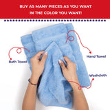 Single Piece - Create Your Set - 100% Cotton Turkish Towels with 20 Different Colors