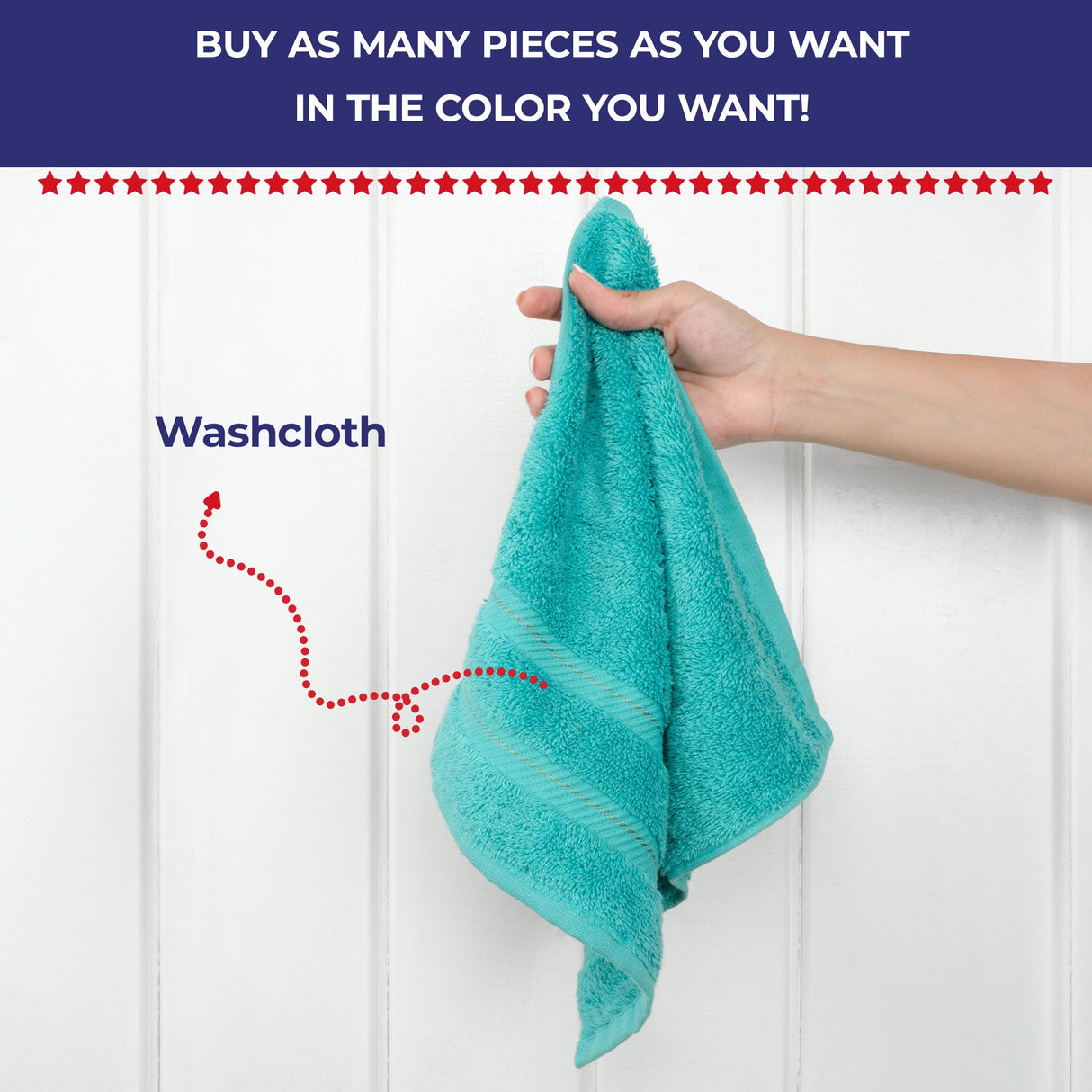 Single Piece - Create Your Set - 100% Cotton Turkish Towels with 20 Different Colors