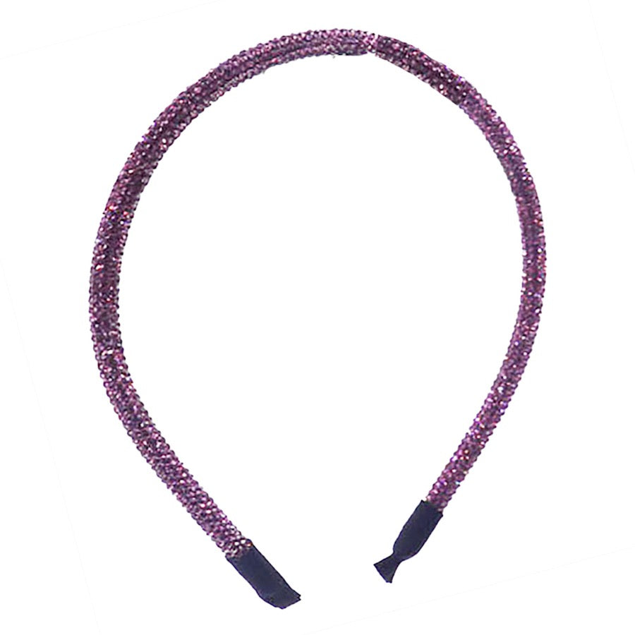 Bling Stone Accented Crystal Studded Shimmer Headband from Madeline Love