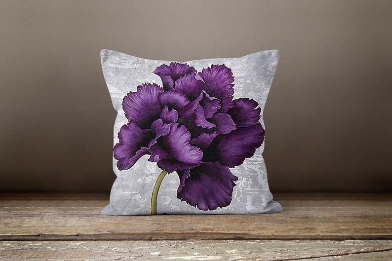 Purple Floral Cushion Covers from Moderny