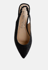 Amirah Slingback Ballet Flats from London Rag International