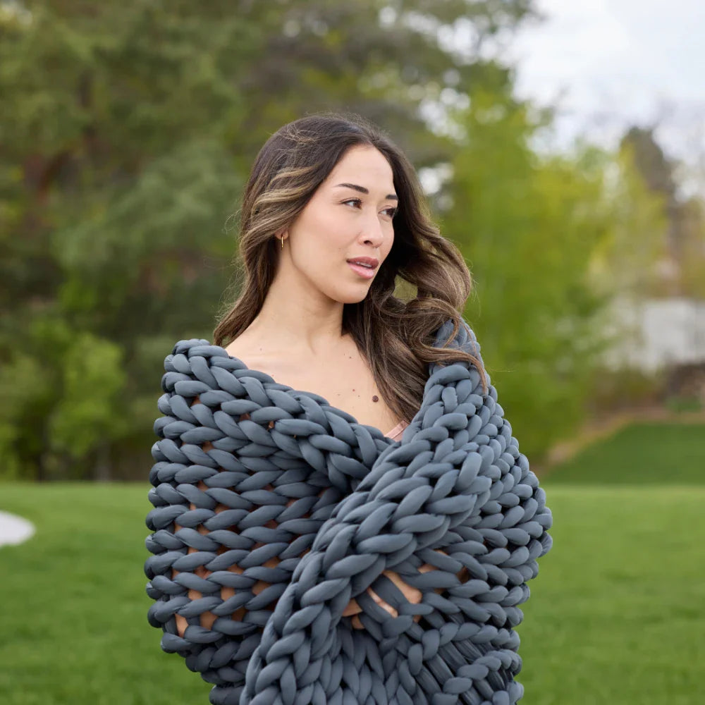 Ice Knit Weighted Blanket From Nuzzie