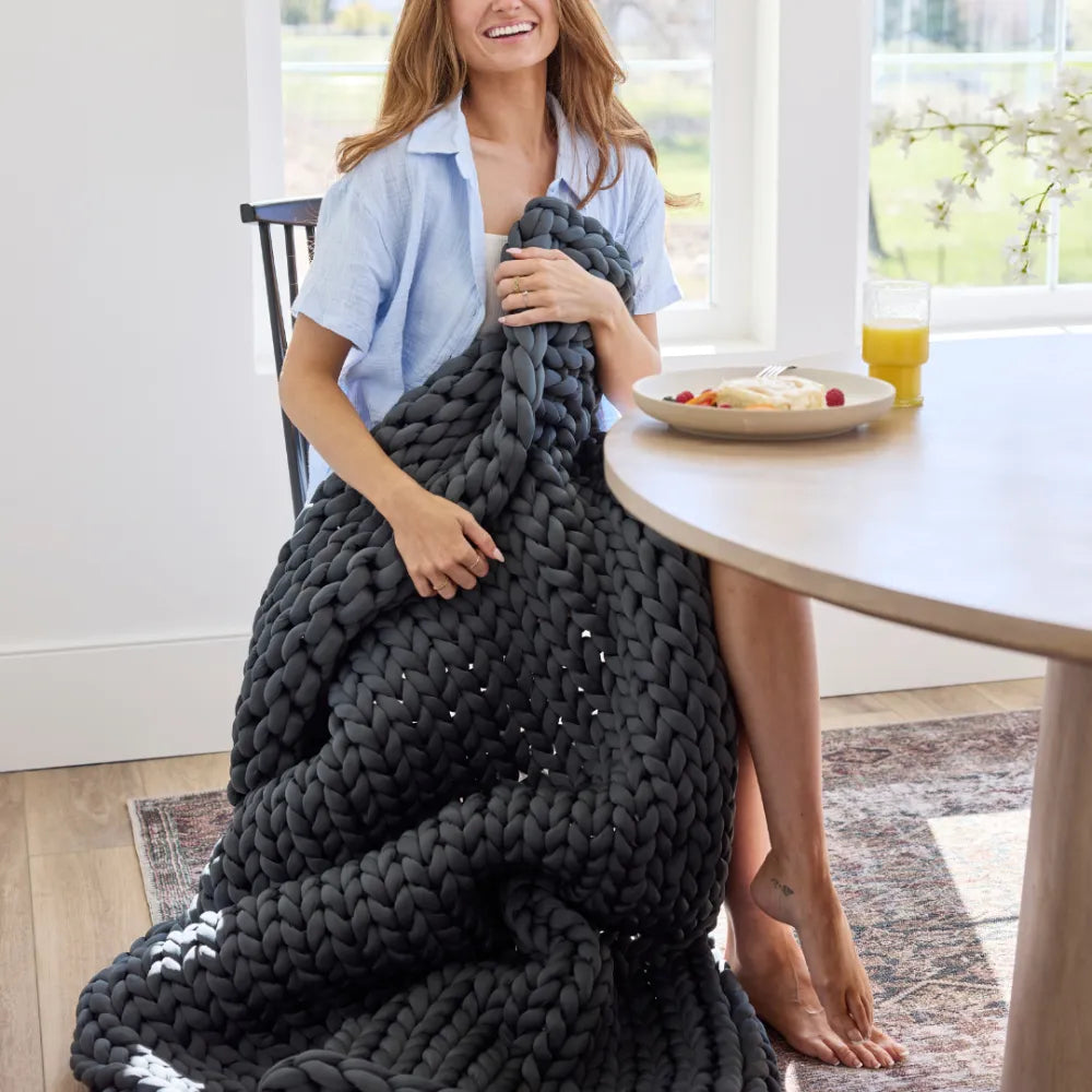 Ice Knit Weighted Blanket From Nuzzie