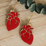 Anatomical Heart Hoops from LE CHIC MIAMI