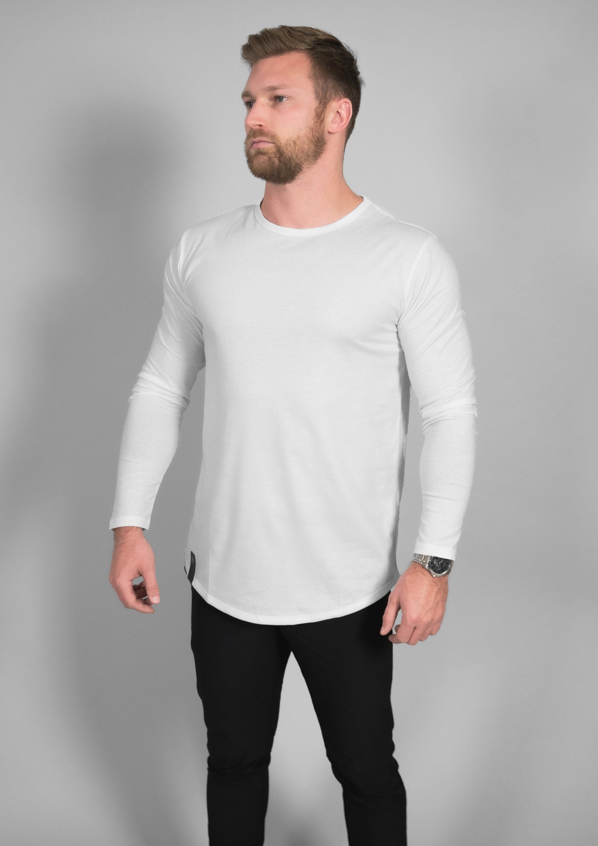 L/S Curved Hem from Ten/10 Apparel
