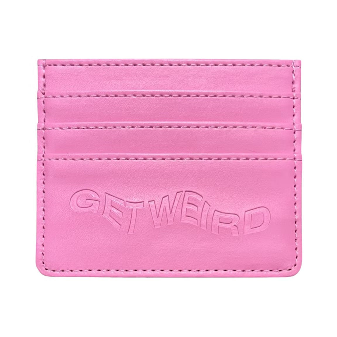 Anti Social Social Club Get Weird Card Holder Pink from LacedUp