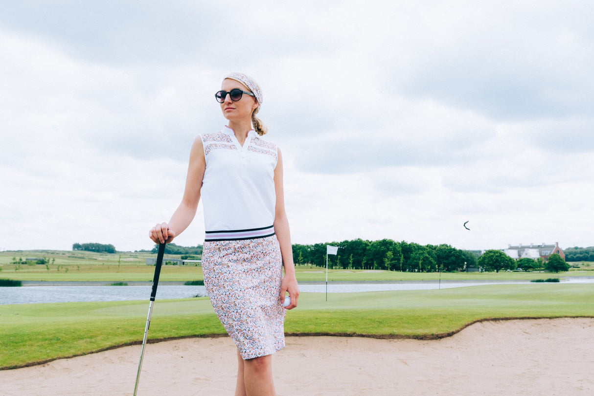 Women Anne sleeveless polo from Abacus Sportswear US