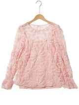 Appealing Pink Mesh Top from MsDressly