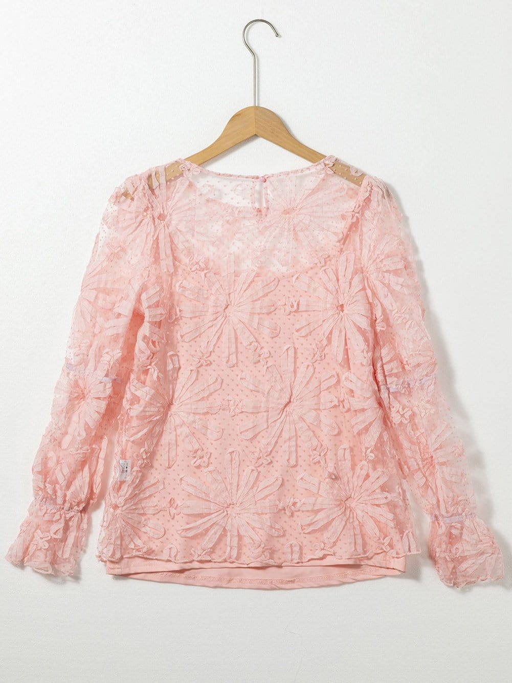 Appealing Pink Mesh Top from MsDressly