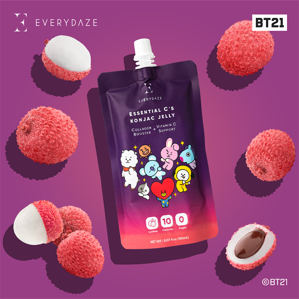 EVERYDAZE with BT21: Essential C’s Konjac Jelly – Lychee from Masksheets
