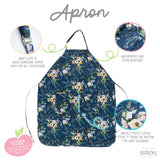 Boho Floral Apron - fits sizes youth small through adult 2XL from BapronBaby