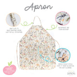 Delilah Floral Apron - fits sizes youth small through adult 2XL from BapronBaby