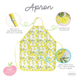 Fresh Lemon Apron - fits sizes youth small through adult 2XL from BapronBaby