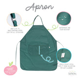 Solid Pine Minimalist Apron - fits sizes youth small through adult 2XL from BapronBaby