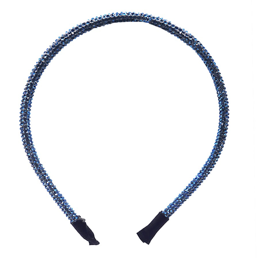 Bling Stone Accented Crystal Studded Shimmer Headband from Madeline Love