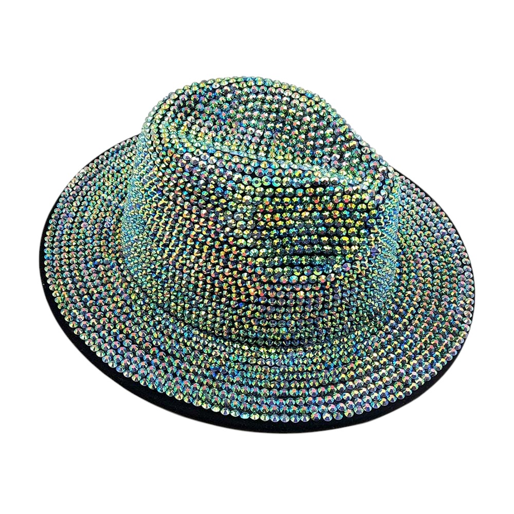 Bling Studded Panama Hat from Madeline Love