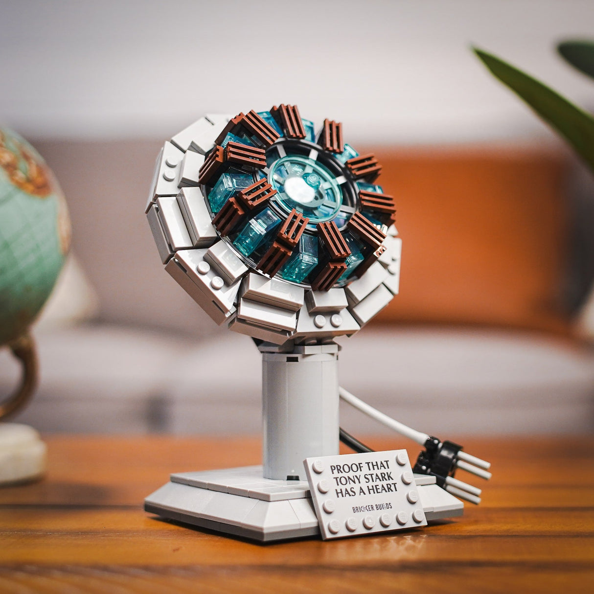 Tony Stark's Life-Sized Arc Reactor from Bricker Builds