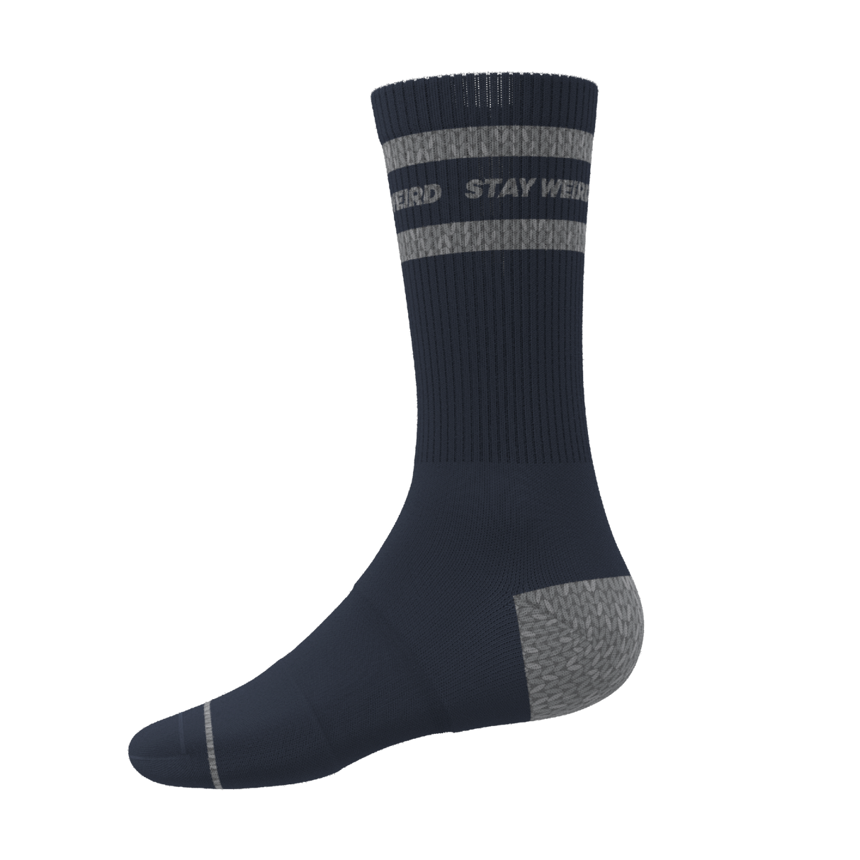 The Arctic | Navy and Grey Heel Hammock™ Crew Socks from Shinesty