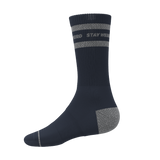 The Arctic | Navy and Grey Heel Hammock™ Crew Socks from Shinesty