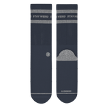 The Arctic | Navy and Grey Heel Hammock™ Crew Socks from Shinesty