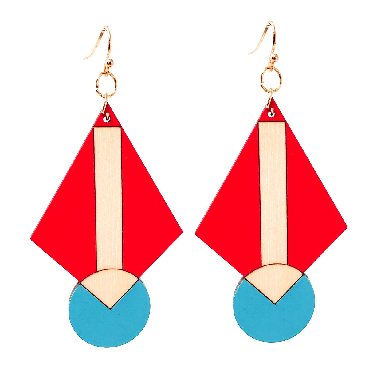 Primary Art Deco Earrings from LE CHIC MIAMI