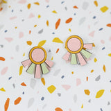 Art Deco Pastel Studs from LE CHIC MIAMI