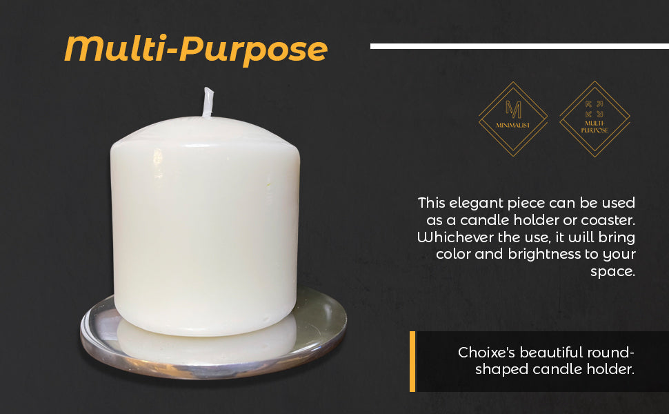 Multi-Purpose Round Candle Holder / Coaster from Choixe