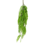 Artificial Dark Green Hanging Button Fern Plant 31" UV Resistant from Designer Plants USA