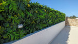 Luxury Flowering Hawaiian Sunrise Artificial Vertical Garden 40" x 40" 11SQ FT Commercial Grade UV Resistant from Designer Plants USA