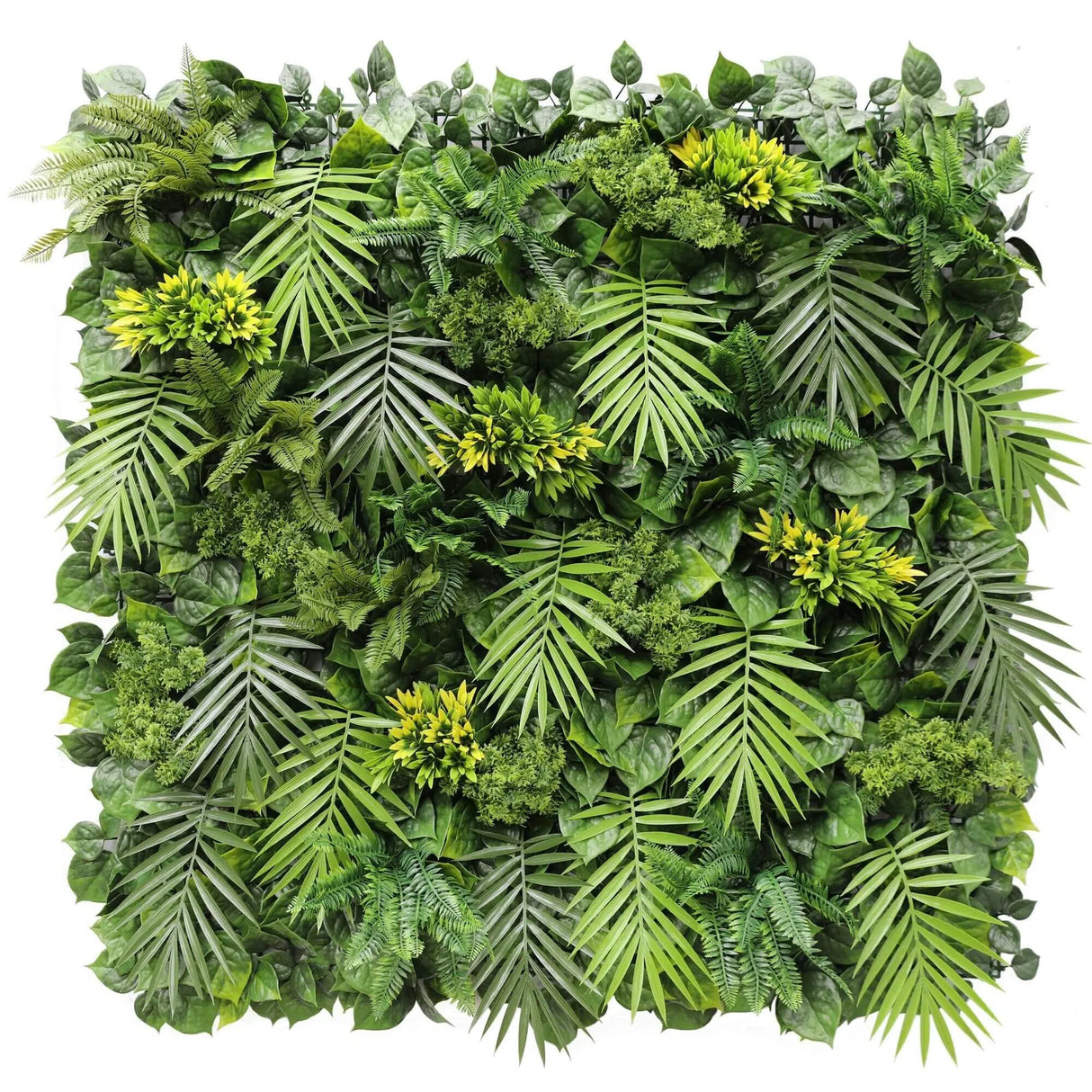 Luxury Flowering Hawaiian Sunrise Artificial Vertical Garden 40" x 40" 11SQ FT Commercial Grade UV Resistant from Designer Plants USA