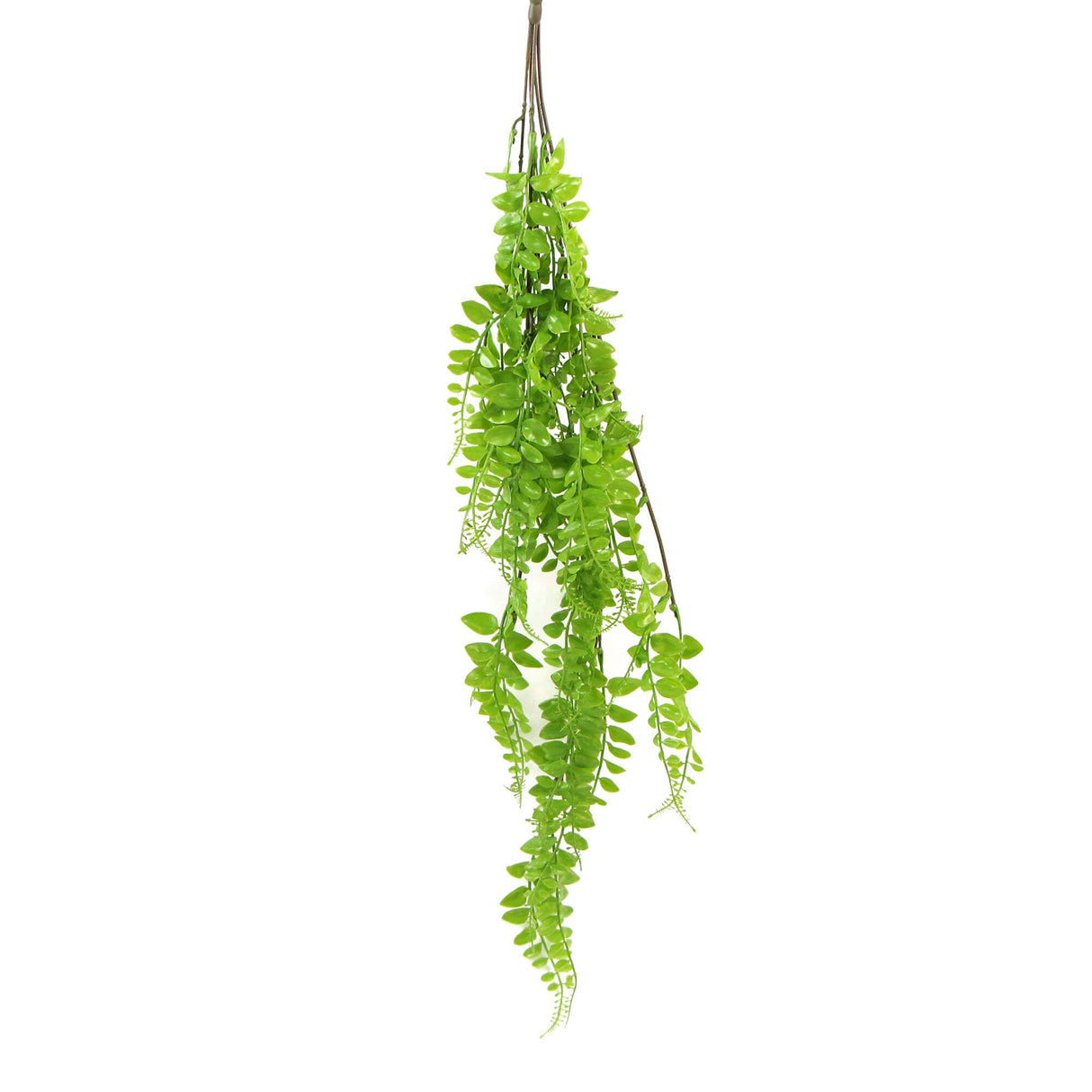Artificial Light Green Hanging Button Fern Plant 31" UV Resistant from Designer Plants USA