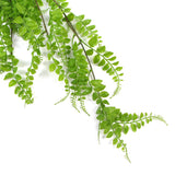 Artificial Light Green Hanging Button Fern Plant 31" UV Resistant from Designer Plants USA
