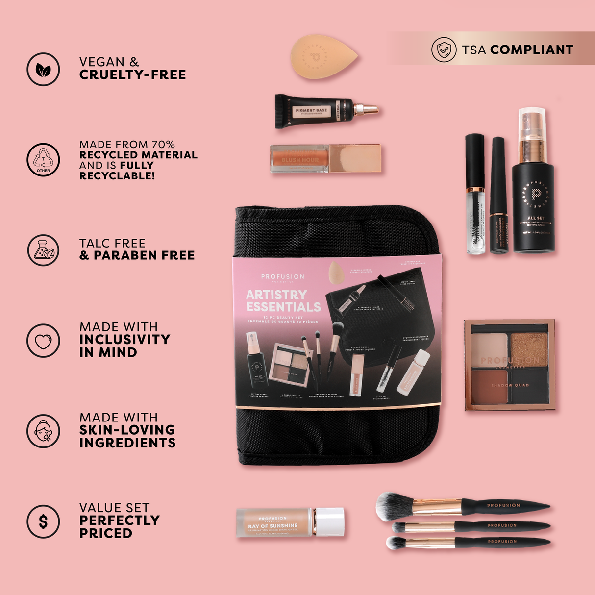 Artistry Essentials | 12 PC Beauty Set from Profusion Cosmetics