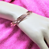 Brides Mag Featured Textured Copper Anniversary Bangle in 4 Sizes from Alexa Martha Designs