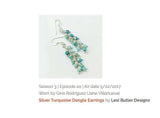 As Seen On TV Jane The Virgin Sterling Silver Turquoise Wire Wrapped Earrings from Alexa Martha Designs