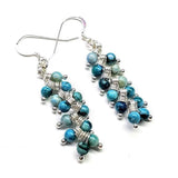 As Seen On TV Jane The Virgin Sterling Silver Turquoise Wire Wrapped Earrings from Alexa Martha Designs
