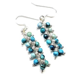 As Seen On TV Jane The Virgin Sterling Silver Turquoise Wire Wrapped Earrings from Alexa Martha Designs