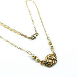 As Seen on Molly Ringwald 14 K Gold Filled Filigree Pearl Choker Necklace from Alexa Martha Designs