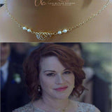 As Seen on Molly Ringwald 14 K Gold Filled Filigree Pearl Choker Necklace from Alexa Martha Designs