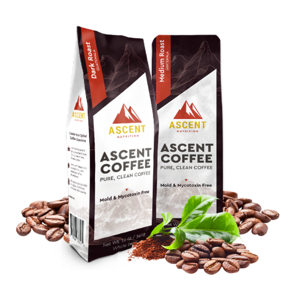 Ascent Organic Mycotoxin Tested Coffee, 12 oz Bag from Ascent Nutrition