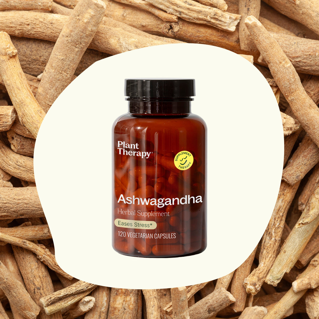 Ashwagandha Herbal Supplement - 120 Capsules from Plant Therapy