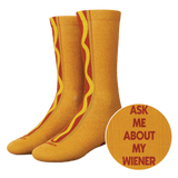 The Ask Me | Hot Dog Heel Hammock™ Crew Socks from Shinesty