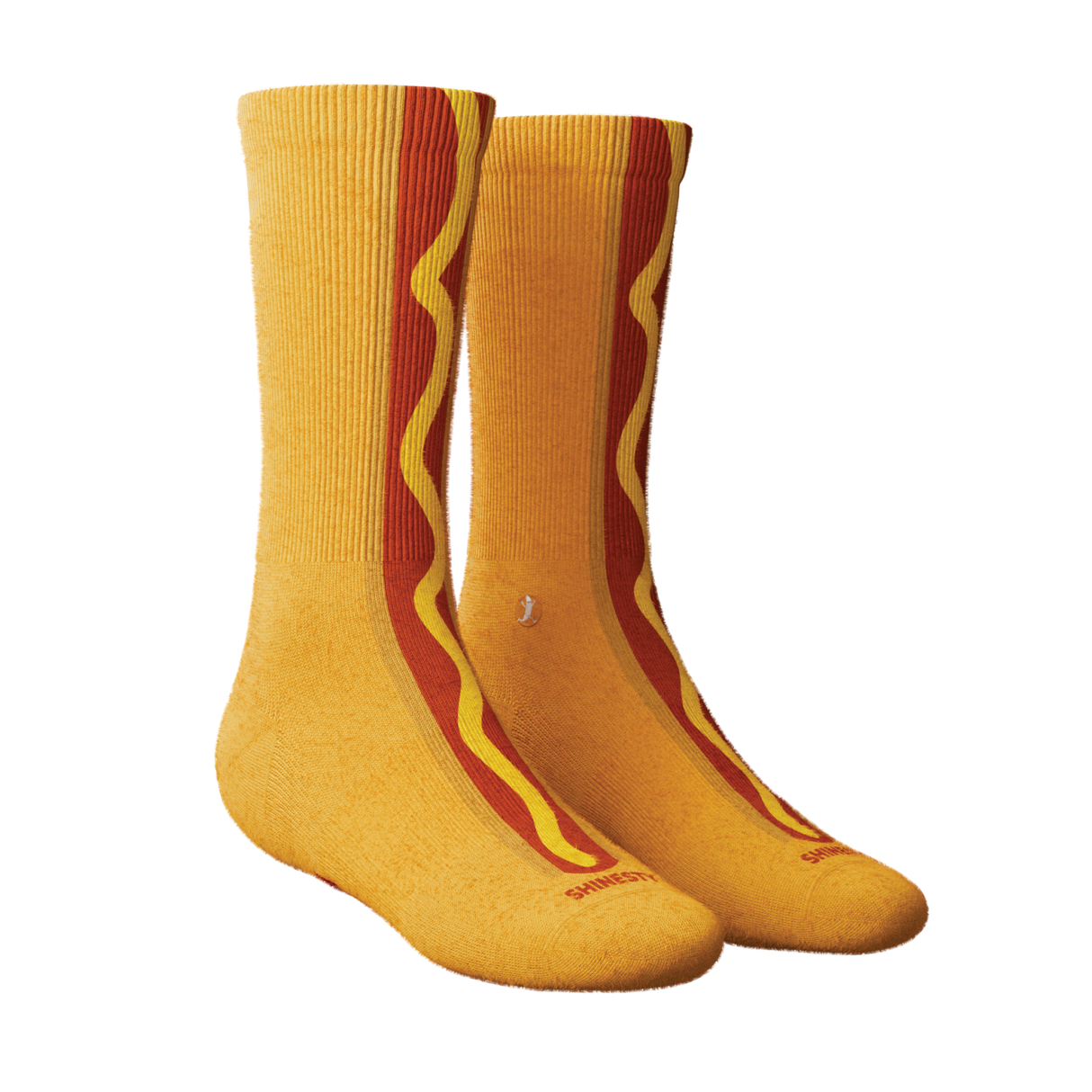 The Ask Me | Hot Dog Heel Hammock™ Crew Socks from Shinesty