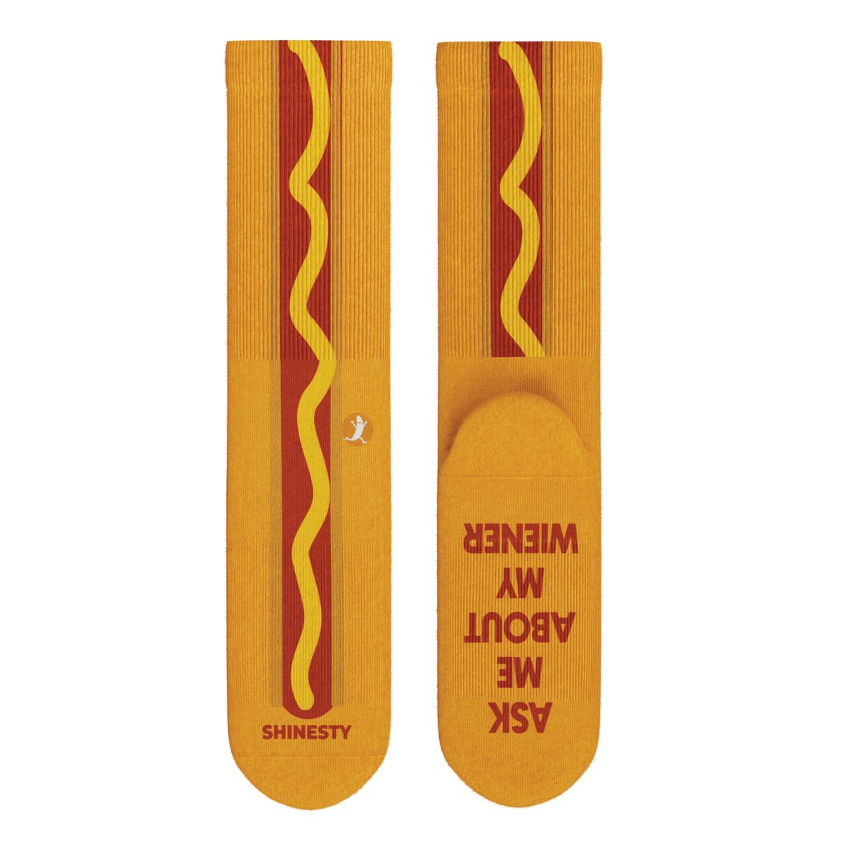 The Ask Me | Hot Dog Heel Hammock™ Crew Socks from Shinesty