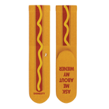 The Ask Me | Hot Dog Heel Hammock™ Crew Socks from Shinesty
