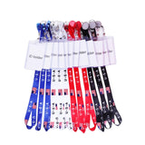 12PCS - USA American Flag Keychain ID Holders from Madeline Love